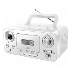 アナバス CDラジオカセットレコーダー ホワイト CD-C330W 電化製品 電化製品AV機器 ラジカセ(代引不可)【送料無料】