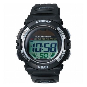 デジタルソーラー腕時計(ソーラーパワー併用) ブラック RSM02-BK 装身具 紳士装身品 紳士腕時計(代引不可)【送料無料】