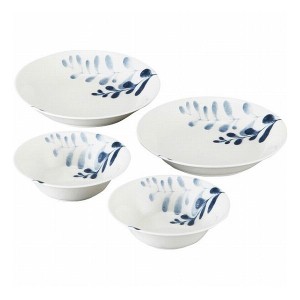 ペアパスタ皿&ボウル CGー1575 洋陶器 洋陶鉢 皿付き鉢セット(代引不可)【送料無料】