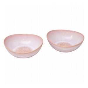 萩焼 ガラス釉 ペア鉢 モモイロ GP5-43 和陶器 和陶鉢 中鉢セット(代引不可)【送料無料】