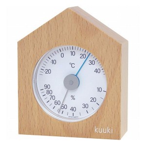 エンペックス くうき・オウチ温湿度計 ナチュラル KU-4770 室内装飾品 温湿度計 卓上温湿度計(代引不可)【送料無料】