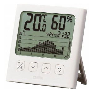 タニタ グラフ付きデジタル温湿度計 TT-581 室内装飾品 温湿度計 壁掛け温湿度計(代引不可)【送料無料】