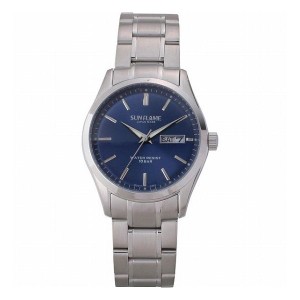 10気圧防水日本製メンズ腕時計 ブルー DSMJZ002-BL 装身具 紳士装身品 紳士腕時計(代引不可)【送料無料】