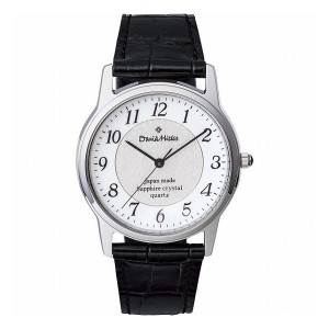 デビッドヒックス メンズ腕時計 ブラック RO-055MB-DH 装身具 紳士装身品 紳士腕時計(代引不可)【送料無料】