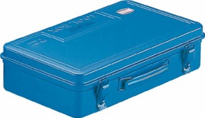 TRUSCO トランク工具箱 418X222X110 ブルー【T-410】(工具箱・ツールバッグ・スチール製工具箱)