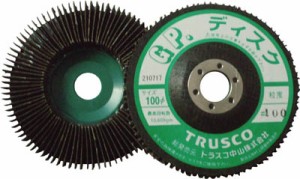 TRUSCO GPディスクホイール 垂直植え Φ100 5枚入 80#【GP100 80】(研削研磨用品・ディスクペーパー)