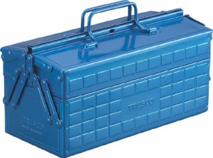 TRUSCO 2段工具箱 350X160X215 ブルー【ST-350-B】(工具箱・ツールバッグ・スチール製工具箱)【送料無料】