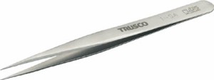 TRUSCO 耐酸耐磁ピンセット 120mm 強力超極細型【1-SA】(はんだ・静電気対策用品・ピンセット)