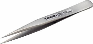 TRUSCO 高精度ステンレス製ピンセット 110mm 非磁性 先細小型【TSP-73】(はんだ・静電気対策用品・ピンセット)