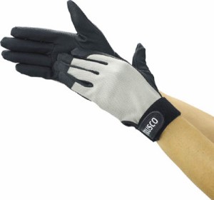 TRUSCO PU厚手手袋 Mサイズ グレー【TPUG-G-M】(作業手袋・合成皮革・人工皮革手袋)