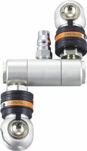 TRUSCO オートロック・スウィングロータリーペアーカップリング【TSC-2R】(流体継手・チューブ・カップリング)【送料無料】