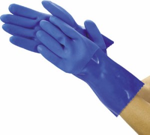 TRUSCO 耐油ビニール手袋 ロングタイプ Mサイズ【TGL-233M】(作業手袋・ビニール手袋)