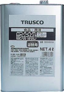 TRUSCO αホワイトオイル 4L【ECO-WO-C4】(化学製品・食品機械用潤滑剤)【送料無料】