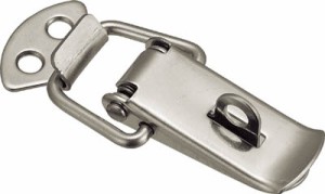 TRUSCO パッチン錠 鍵穴付タイプ・スチール製【P-21】(機械部品・パッチン錠)