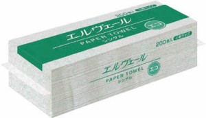 エリエール エルヴェールペーパータオル エコダブル200組400枚小判 703364【送料無料】