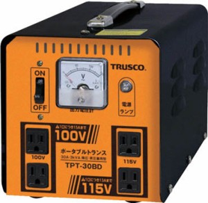 TRUSCO ポータブルトランス 30A 3kVA 降圧・昇圧兼用型 TPT30BD【送料無料】