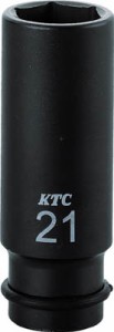 ＫＴＣ 12．7ｓｑ．インパクトレンチ用ソケット（ディープ薄肉） 21ｍｍ【BP4L-21TP】