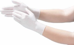 テイジン ソフトニトリル手袋 ホワイト Ｌ NBRPF8WL