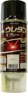 サンデーペイント ２液ウレタンスプレー ３２０ｍｌ つや消し黒 20008E【送料無料】