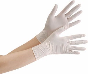 ミドリ安全 ニトリル使い捨て手袋 粉なし １００枚入 白 ＬＬ VERTE751KLL【送料無料】