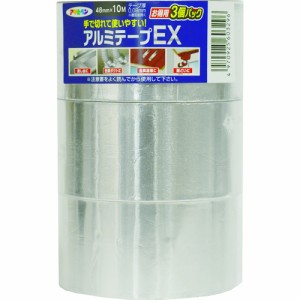 アサヒペン アルミテープEX お得用3巻パック 48mm×10m×3P T100-3P 603296