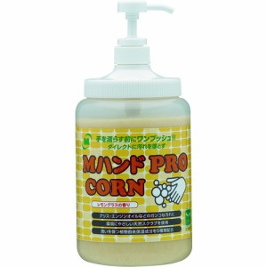 ミドリ安全 ハンドクリーナー Mハンド PRO/CORN 1.4KGポンプ付ボトル入り MHANDPROCORN1.4KG