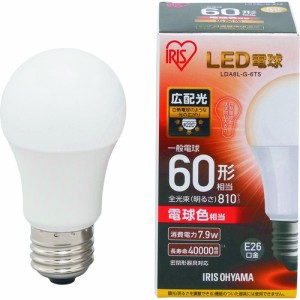 IRIS LED電球 E26広配光タイプ 60形相当 電球色 810lm LDA8LG6T5