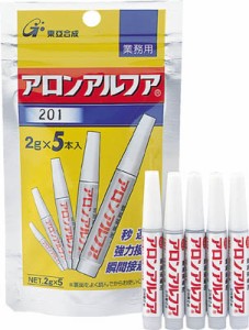 アロン アロンアルファ 201 2ｇ（5本入）【AA-201-02AL-5】(接着剤・補修剤・瞬間接着剤)