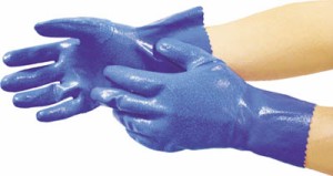 エステー モデルローブＮＯ600ニトリル手袋（裏メリヤス）Ｌ【NO.600L】(作業手袋・ニトリルゴム手袋)
