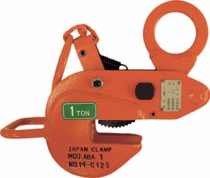 日本クランプ 横つり専用クランプ 0．5ｔ【ABA-0.5】(吊りクランプ・スリング・荷締機・吊りクランプ)【送料無料】