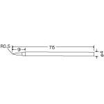 グット 替こて先φ4Ｂ型ＫＳ20〜40Ｒ用【R-48B】(はんだ・静電気対策用品・電気はんだこて)