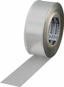 ＴＲＵＳＣＯ スーパーアルミ箔粘着テープ ツヤなし 幅50ｍｍＸ長さ50ｍ【TRAT50-2】(テープ用品・配管・補修テープ)