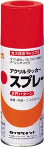 ロック 元気アクリルラッカースプレー あか 300ｍｌ【H62-8027 65】(塗装・内装用品・塗料)