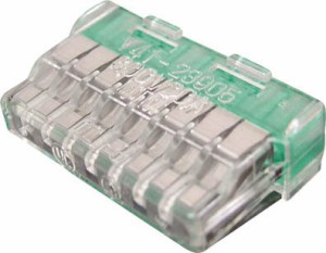 ＴＲＵＳＣＯ 差込形電線コネクタ極数8【T-QL-8】(電気・電子部品・コネクタ)