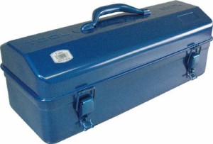 ＴＲＵＳＣＯ 山型工具箱 455Ｘ176Ｘ211 ブルー【Y-460-B】(工具箱・ツールバッグ・スチール製工具箱)