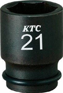 ＫＴＣ 9．5ｓｑ．インパクトレンチ用ソケット（セミディープ薄肉）21ｍｍ【BP3M-21TP】