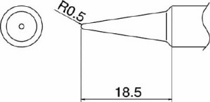 白光 こて先 Ｂ型【T19-B】(はんだ・静電気対策用品・電気はんだこて)