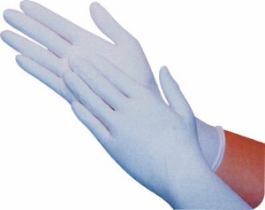 オカモト ニトリル手袋 Ｌ 100枚入り【GT1551L】(理化学・クリーンルーム用品・クリーンルーム用手袋)