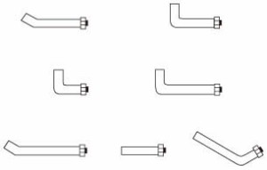 ＫＴＣ フックＡセット（10本組）【SKR-54-A】(工具箱・ツールバッグ・スチール製工具箱)