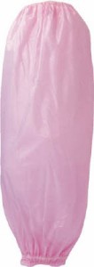 川西 ビニール腕カバー ピンク 12Ｐ【280P-12】(保護具・保護服)