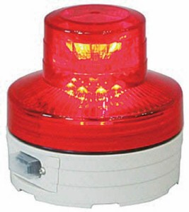 日動 電池式ＬＥＤ回転灯ニコＵＦＯ 夜間自動点灯タイプ 赤【NU-BR】(安全用品・標識・工事灯)【送料無料】