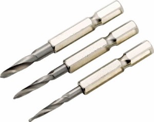 ＴＯＰ 六角シャンクテーパー下穴錐ミニタイプ 3本セット 3・4・5ｍｍ【ETK-3SS】(穴あけ工具・木工用ドリル)