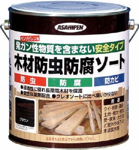 アサヒペン 木材防虫防腐ソート2．5Ｌ ブラウン【530912】(塗装・内装用品・塗料)【送料無料】