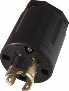 アメリカン電機 引掛形 ナイロンプラグ 接地3Ｐ30Ａ250Ｖ【4322N-L15】(電設配線部品・プラグ・コンセント)【送料無料】