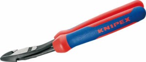 ＫＮＩＰＥＸ 強力型ニッパー 12°オフセット型 200ｍｍ【7422-200】(ペンチ・ニッパ・ニッパ)【送料無料】