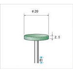 ナカニシ グリーンポリッシャー10本入【46873】(電動工具・油圧工具・マイクログラインダー)
