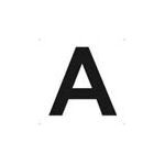 ＴＲＵＳＣＯ 表示板 アルファベット「Ａ」 420Ｘ420【TAEH-A】(安全用品・標識・サインプレート)