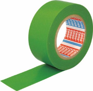 テサテープ ラインマーキングテープ 緑 50ｍｍＸ33ｍ【4169N-PV8-GN】(テープ用品・ラインテープ)