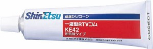 信越 ＲＴＶゴム一般工業用 100ｍｌ 透明【KE42T-100】(接着剤・補修剤・建築用シーリング剤)