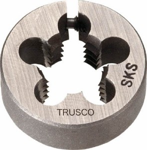 ＴＲＵＳＣＯ 丸ダイス 25径 ユニファイねじ 3／8ＵＮＣ16 （ＳＫＳ）【T25D-3/8UNC16】(ねじ切り工具・ダイス)